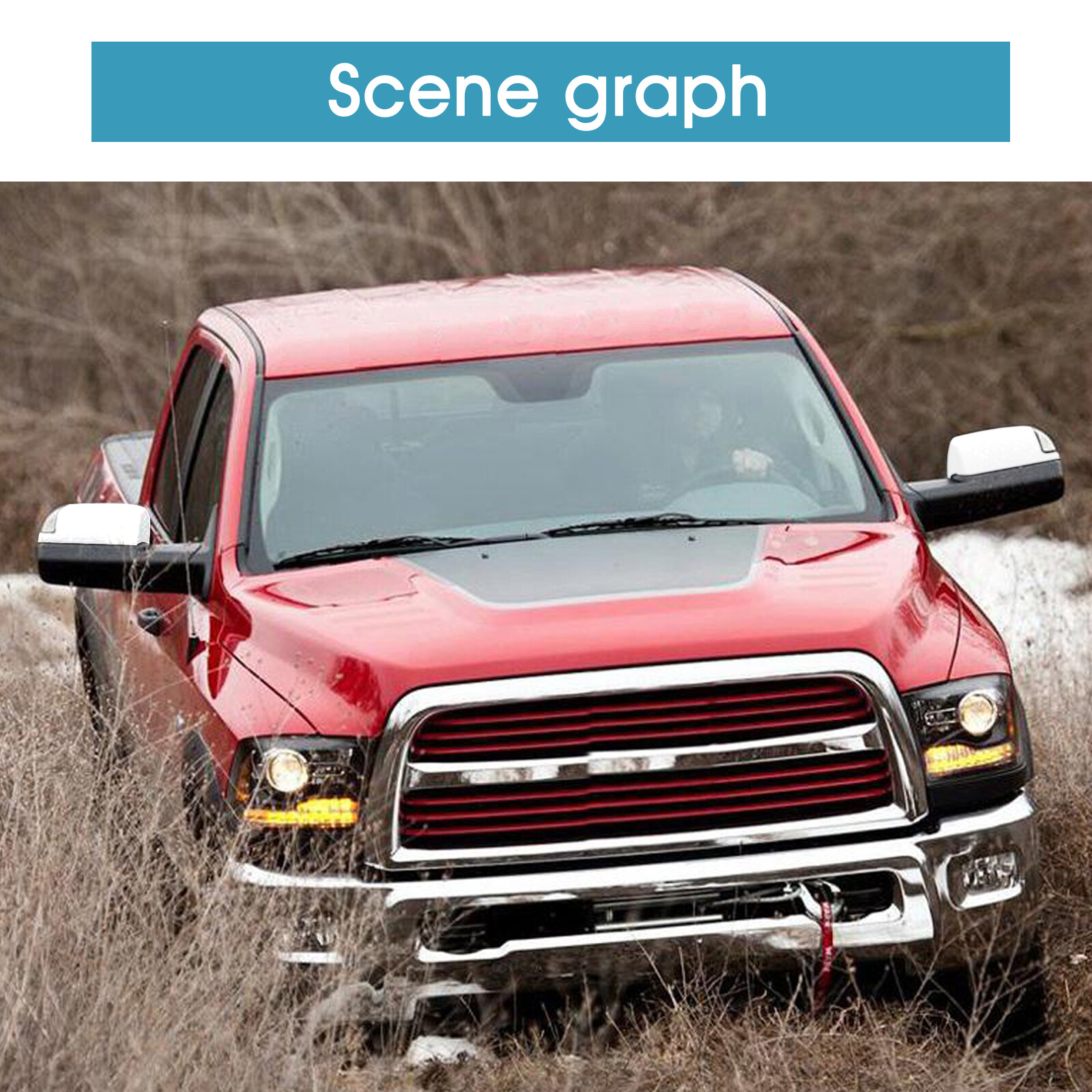 Towing Mirrors Fit 2011 2012 2013 2014 Ram 1500 2500 Power Heated Sensor Chrome