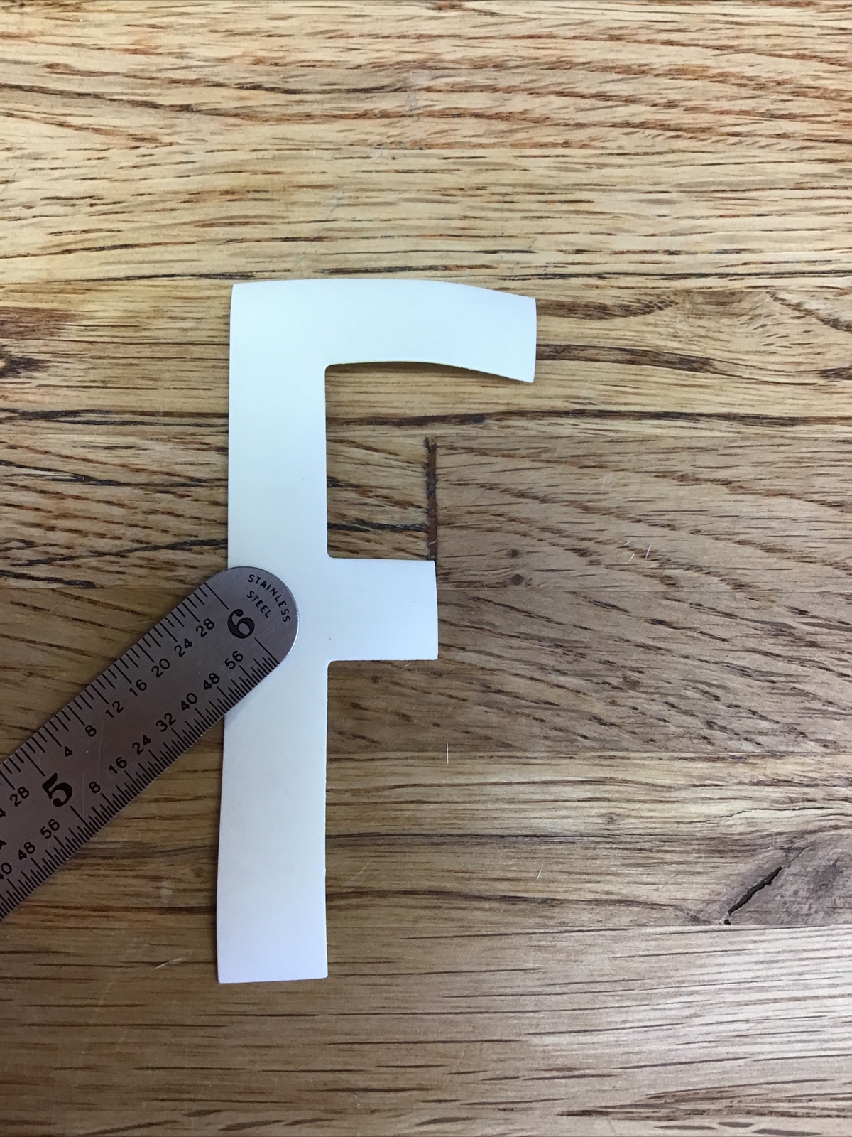 Firefighter / EMT Turnout Coat Reflective Iron-On Letter  “F” Lime Green D-6