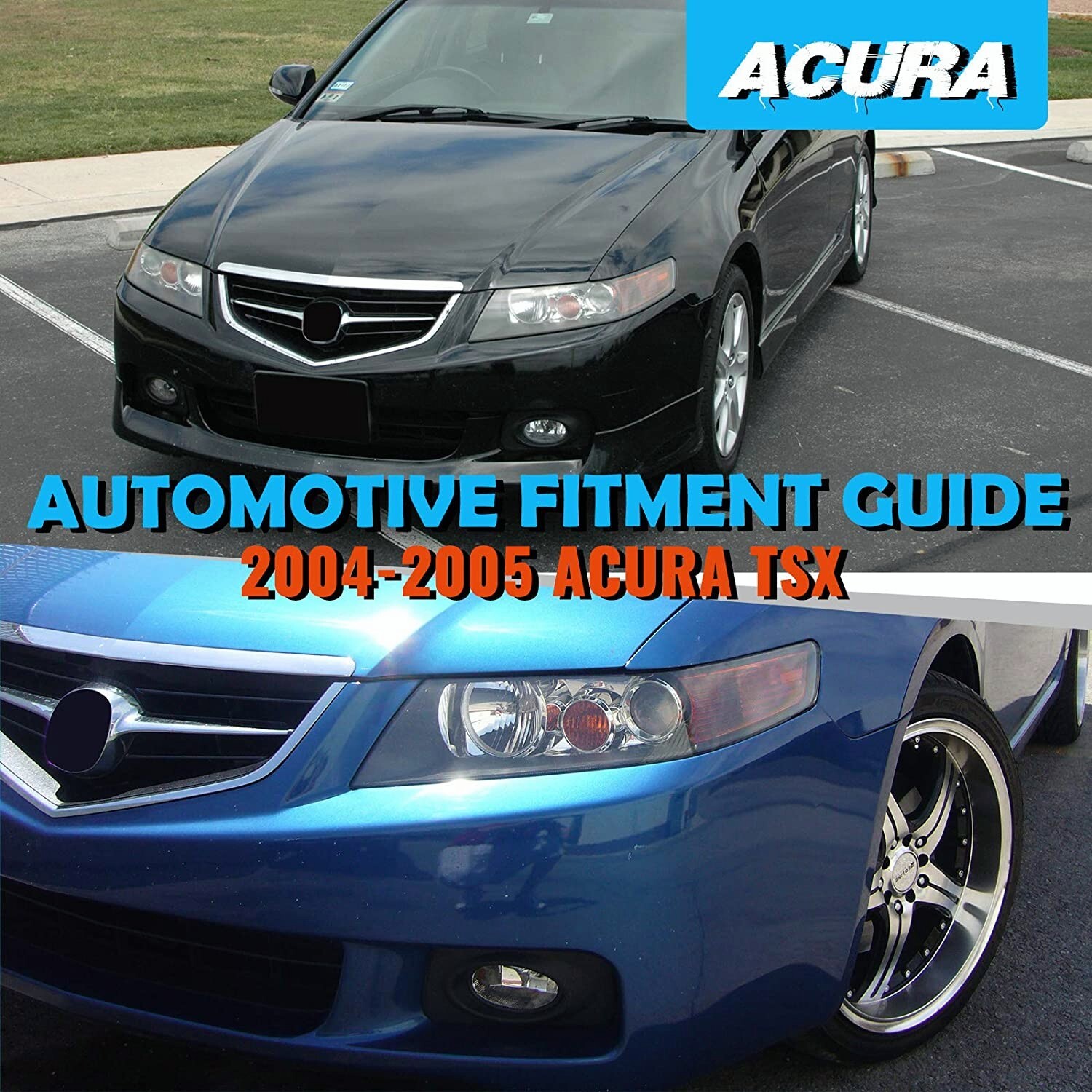 For 2004-2005 Acura TSX OE Style Fog Light Driving Lamps Bumper Kit Clear Lens