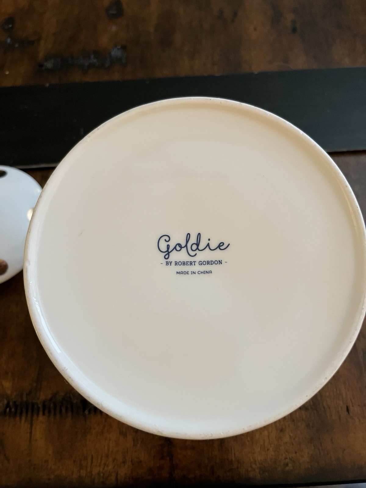 Robert Gordon Goldie Golden Polka Dot Fine Ceramic Teapot