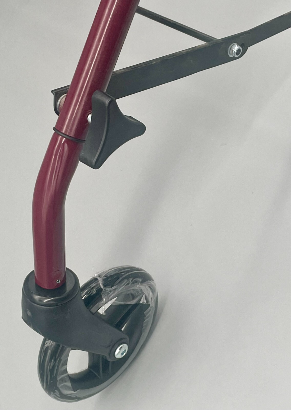 Front Wheel Fork Assembly LEFT SIDE, Medline Steel Rolling Walker Rollator Parts