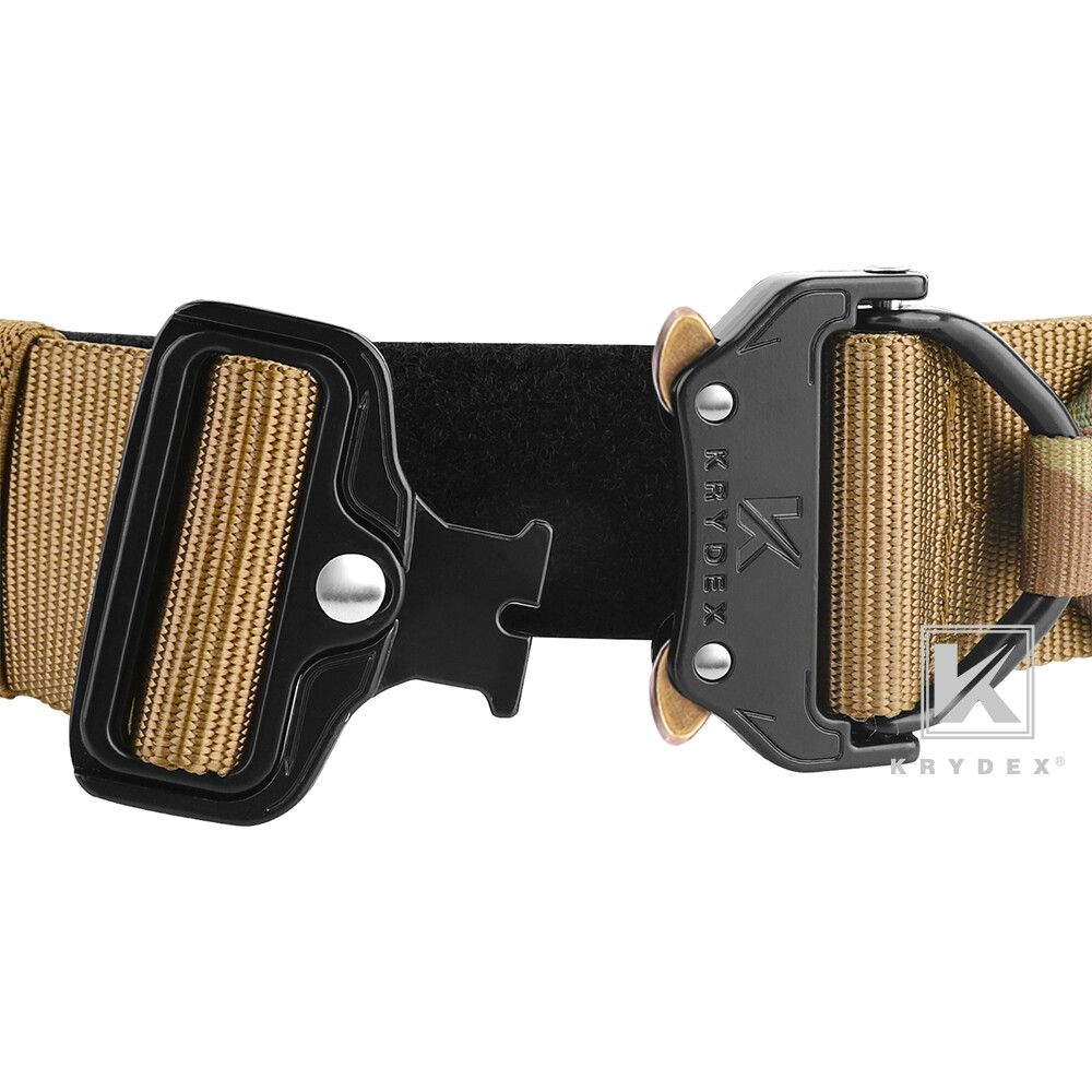 KRYDEX Tactical Belt 1.75 inch Heavy Duty Rigger Belt D-ring Quick Release Nylon