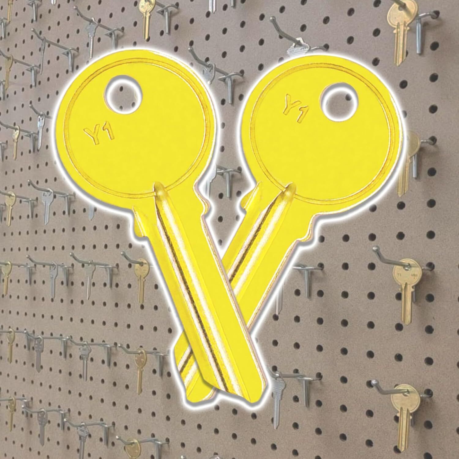 100PCS YA1 (Y1) BRASS Key Blanks Keys Master 5Pin YA1 Padlock Key Blanks