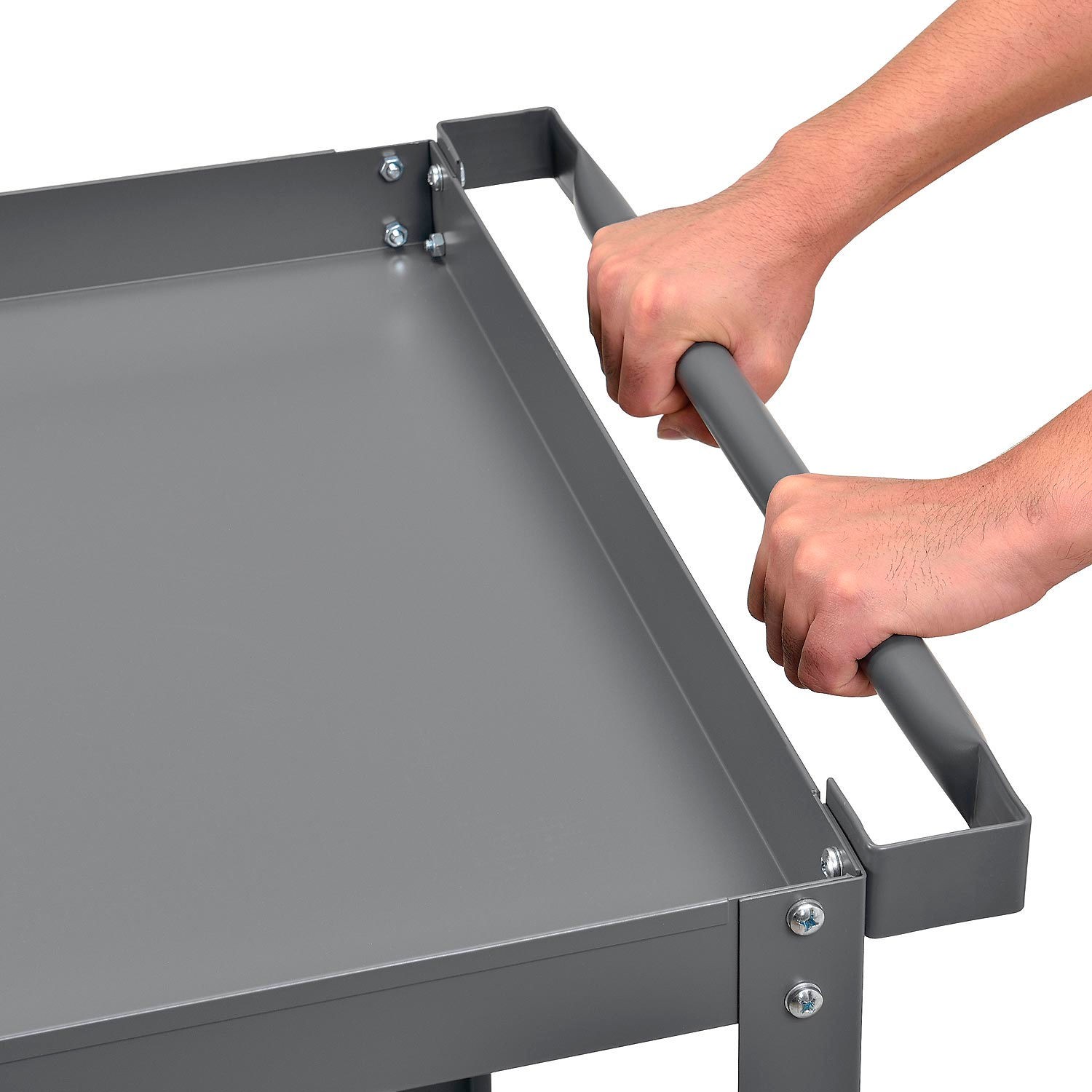 2 Shelf Steel Stock Cart 800 Lb. Capacity 36"L x 24"W x 36"H