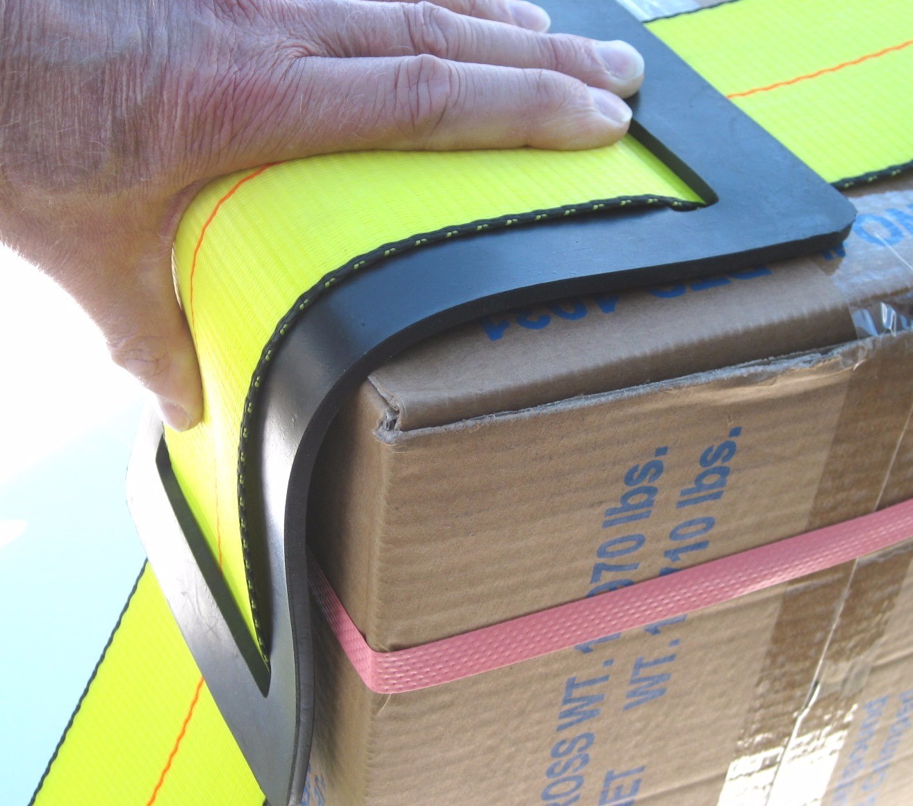 10 Rubber Corner Protectors Edge Guard for Flatbed Truck Trailer 4" Winch Straps