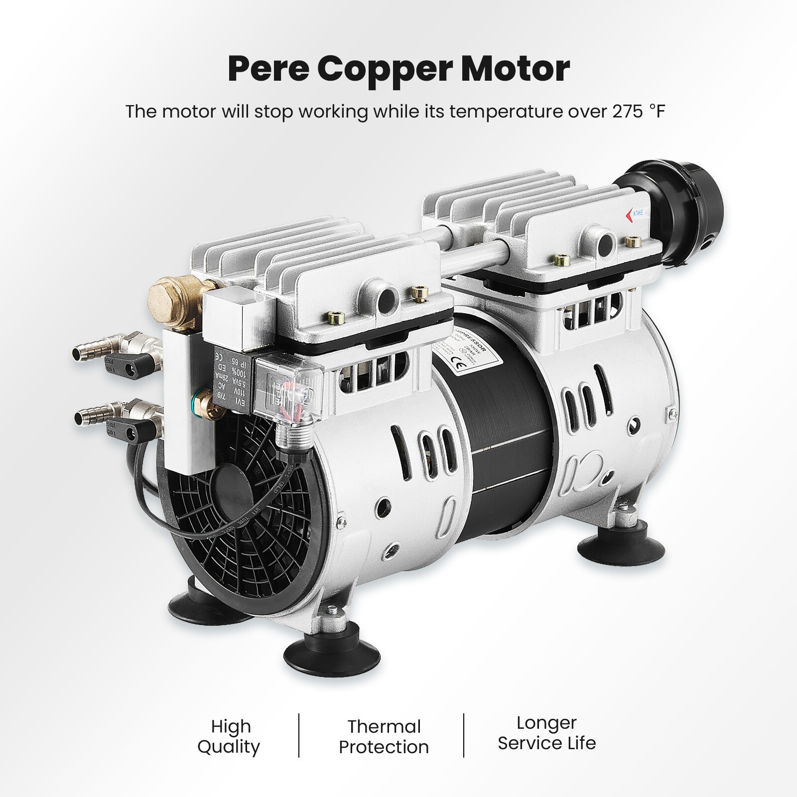 3/4HP Lake Pond Aerator System Pump Aeration Compressor Up to 3 Acre US Stock