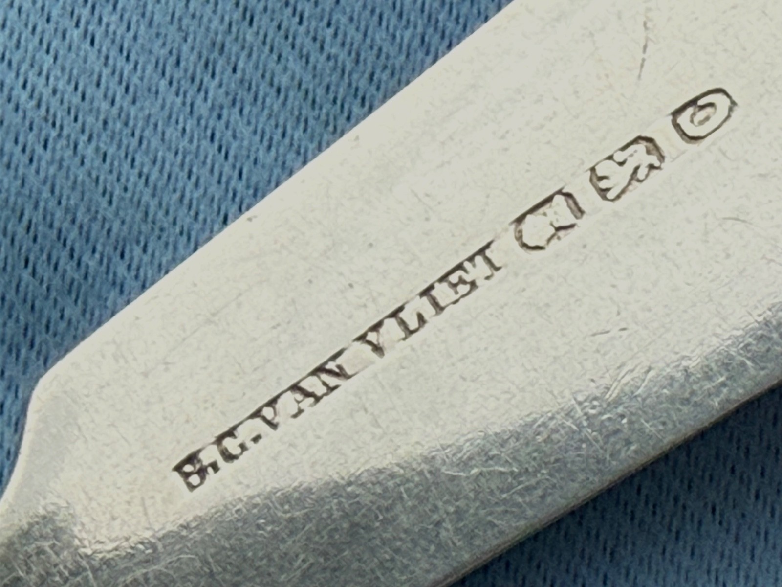 Mixed Lot Coin Silver 3 Soup or Desert Spoons Mixed Makers Mono 7 Inch 68 Grams