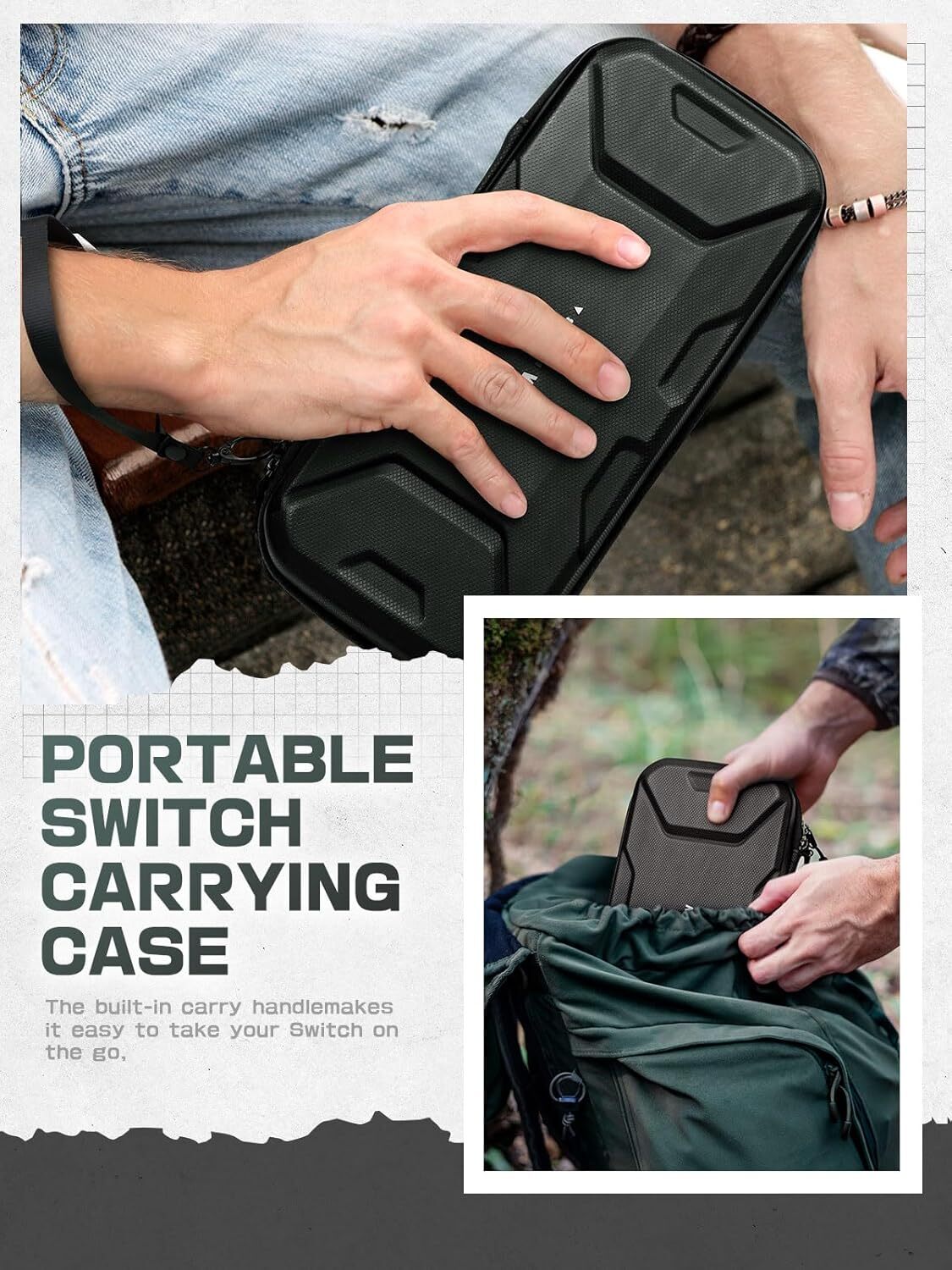 For Nintendo Switch 2, Mumba Plus Capacity Travel Carrying Case Hard Pouch Bag