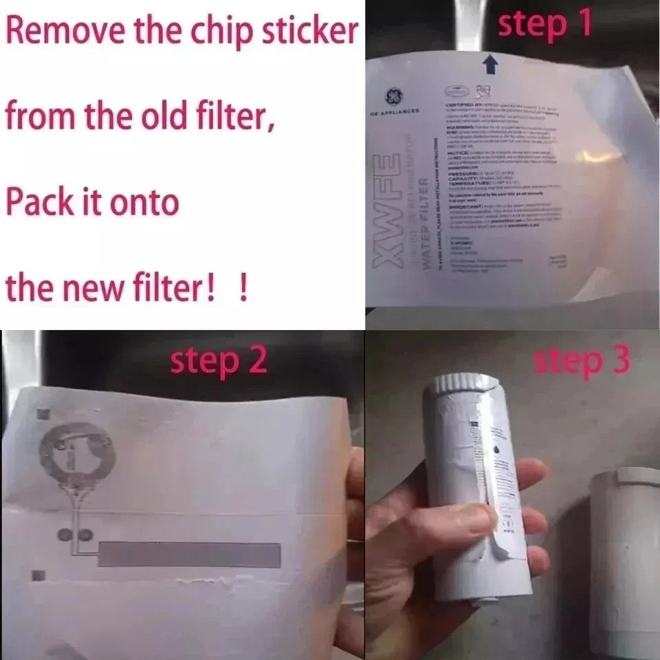 1 PACK GE XWFE Replacment Refrigerator Water Filter Without Chip