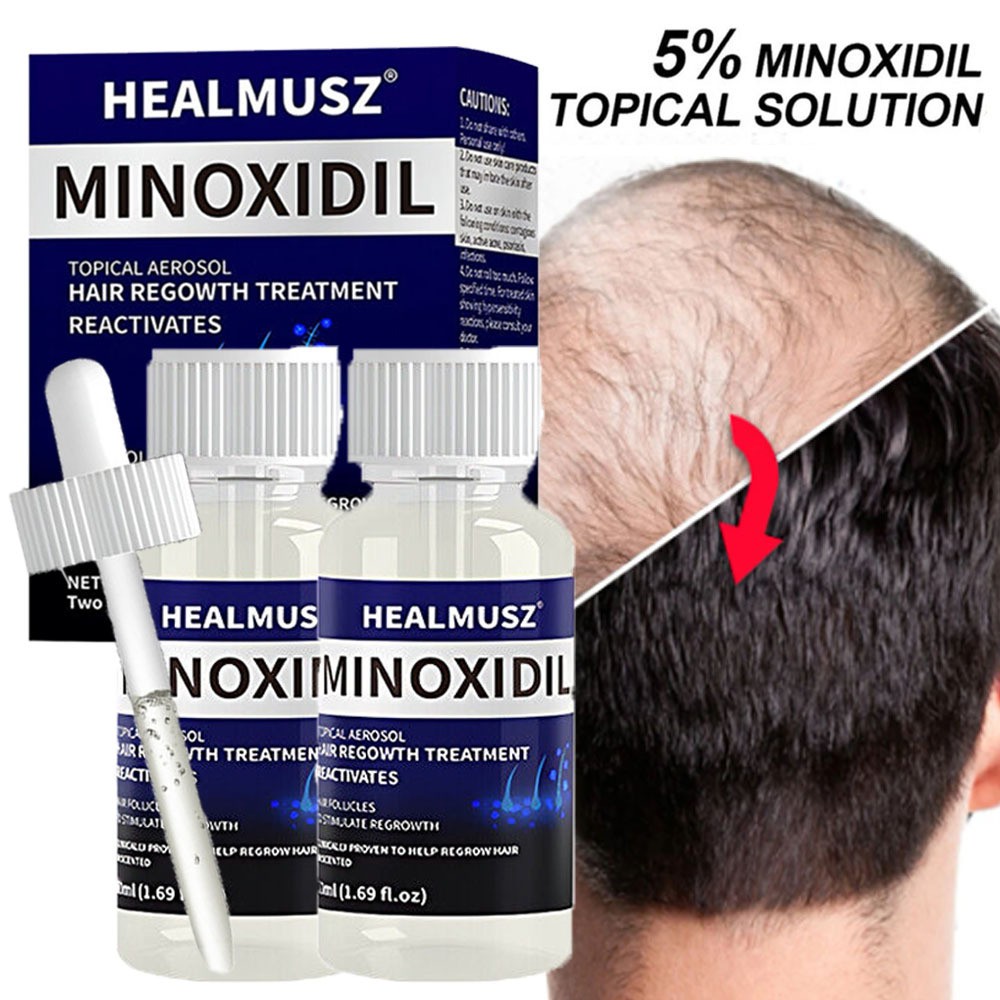 2 Pack Minoxidil 5% Extra Strength Men Hair Regrowth Treatment 2 Month Supply
