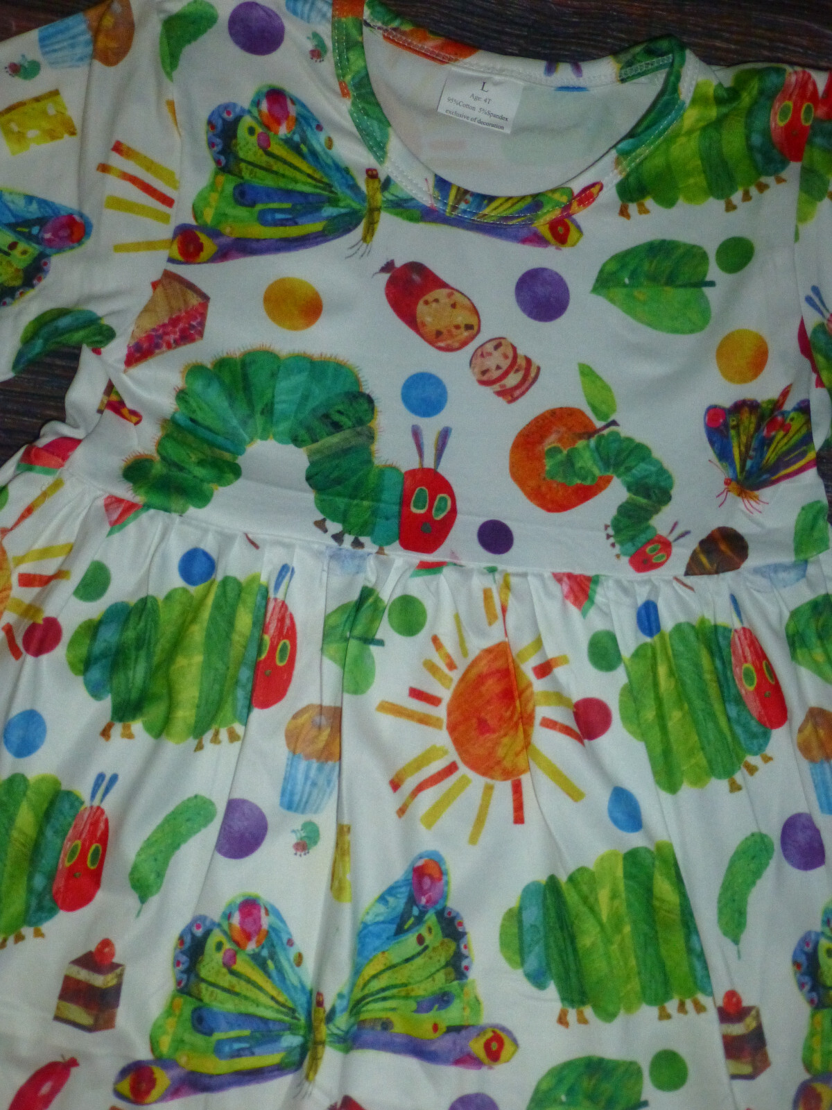 NEW Boutique Eric Carle Very Hungry Caterpillar Girls Dress 2T 3T 4T 5T
