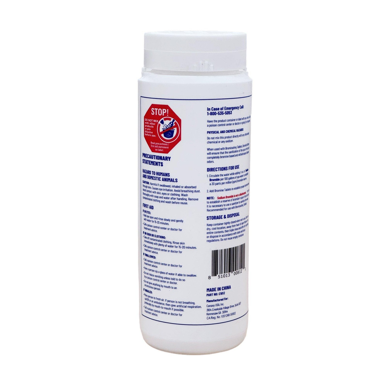 Canaxy Sodium Bromide - 4 lb C1012