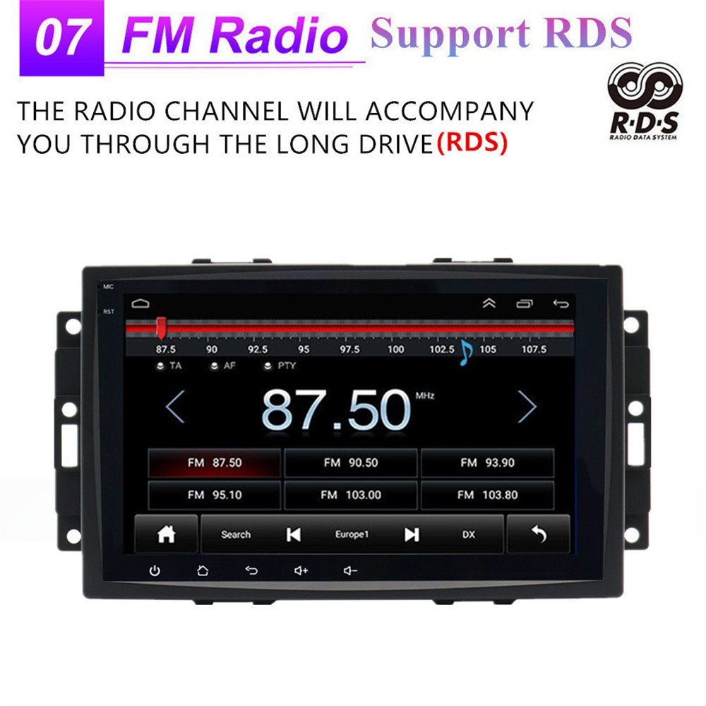 Touch Screen Car MP5 Player Mirror Link SWC USB Fit For 2006-2010 Dodge Caliber