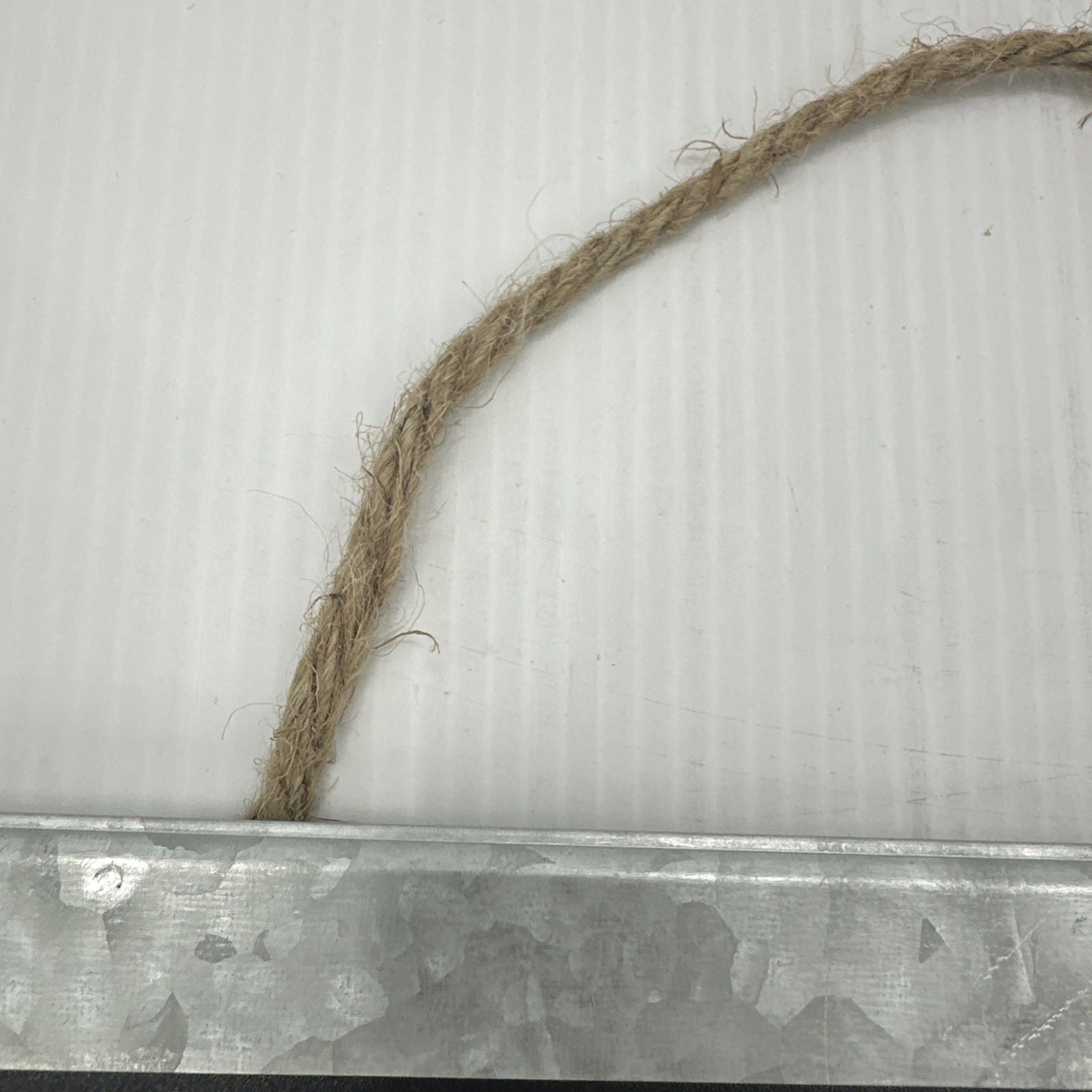 12”x8” Chalk Board with Galvanized Metal Frame With Rope Rectangle {1}