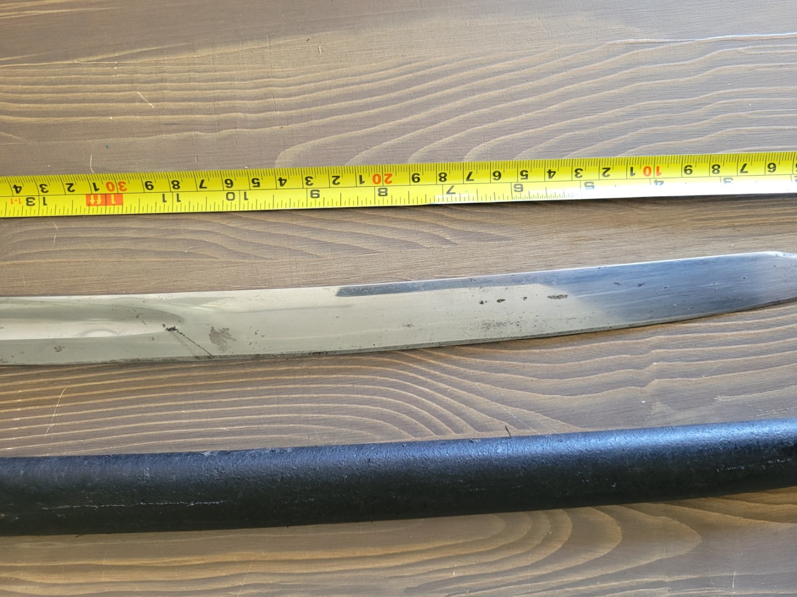 Custom Made Civil War Style Short Sword with Sheath, Used