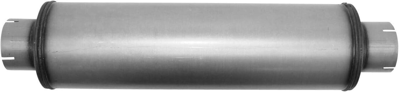 DIESEL PERFORMANCE MUFFLER HEAVY GAUGE STAINLESS 4" ID IN/OUT  7" ROUND # XS2772