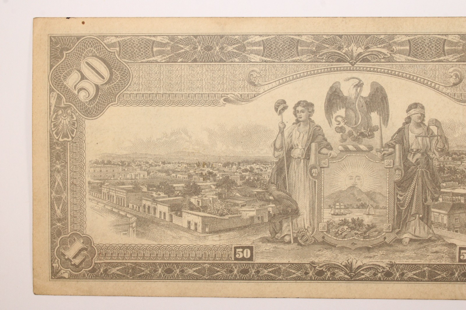Mexico, 50 Pesos, Estado de Sinaloa, 1915 # 0424