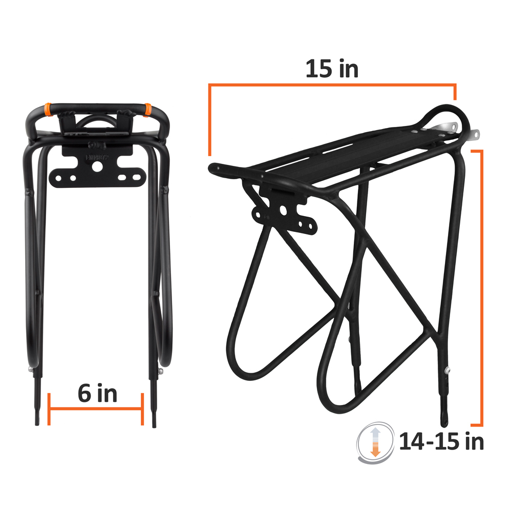 Ibera Bike Rear Rack Carrier Non-Disc Brake Mount Bike Cargo Pannier Rack 26-29"