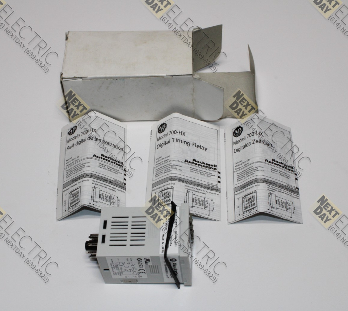 Allen Bradley, 700-HX86SU24, Timing Relay Delay Timer Digital 0-9999 Hours