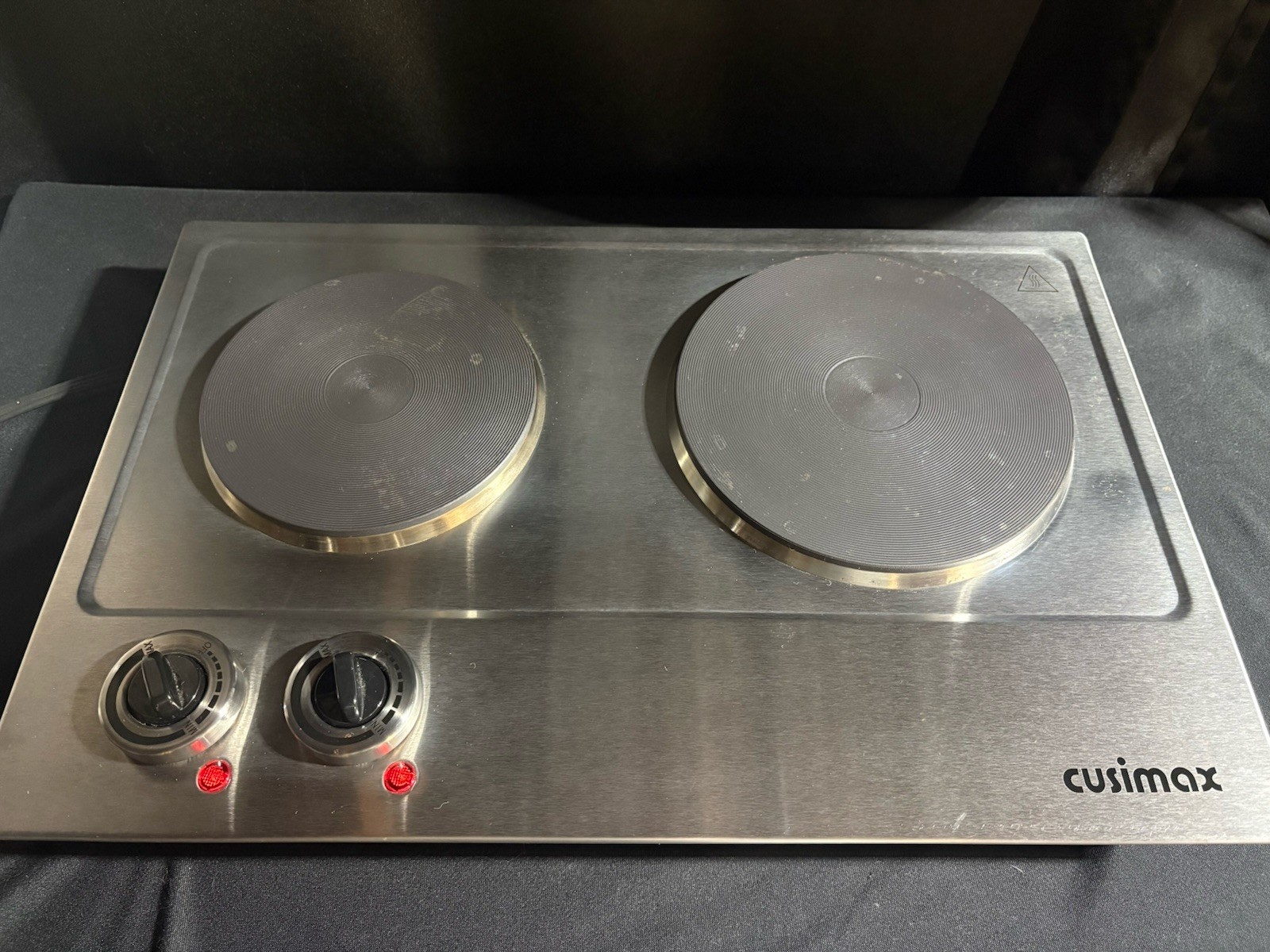 Cusimax 1800W Ceramic Electric Hot Plate Dual Control CMHP-C180