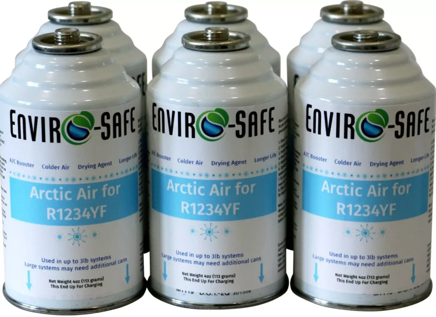 r1234YF Refrigerant Support, 1234YF Support, Arctic Air - 6 Pack