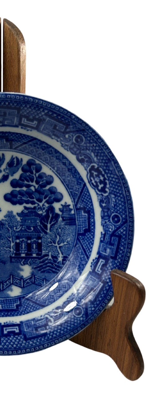 Allerton’s Willow Flow Blue 5" Antique Dessert Bowls Lot Set Of 11