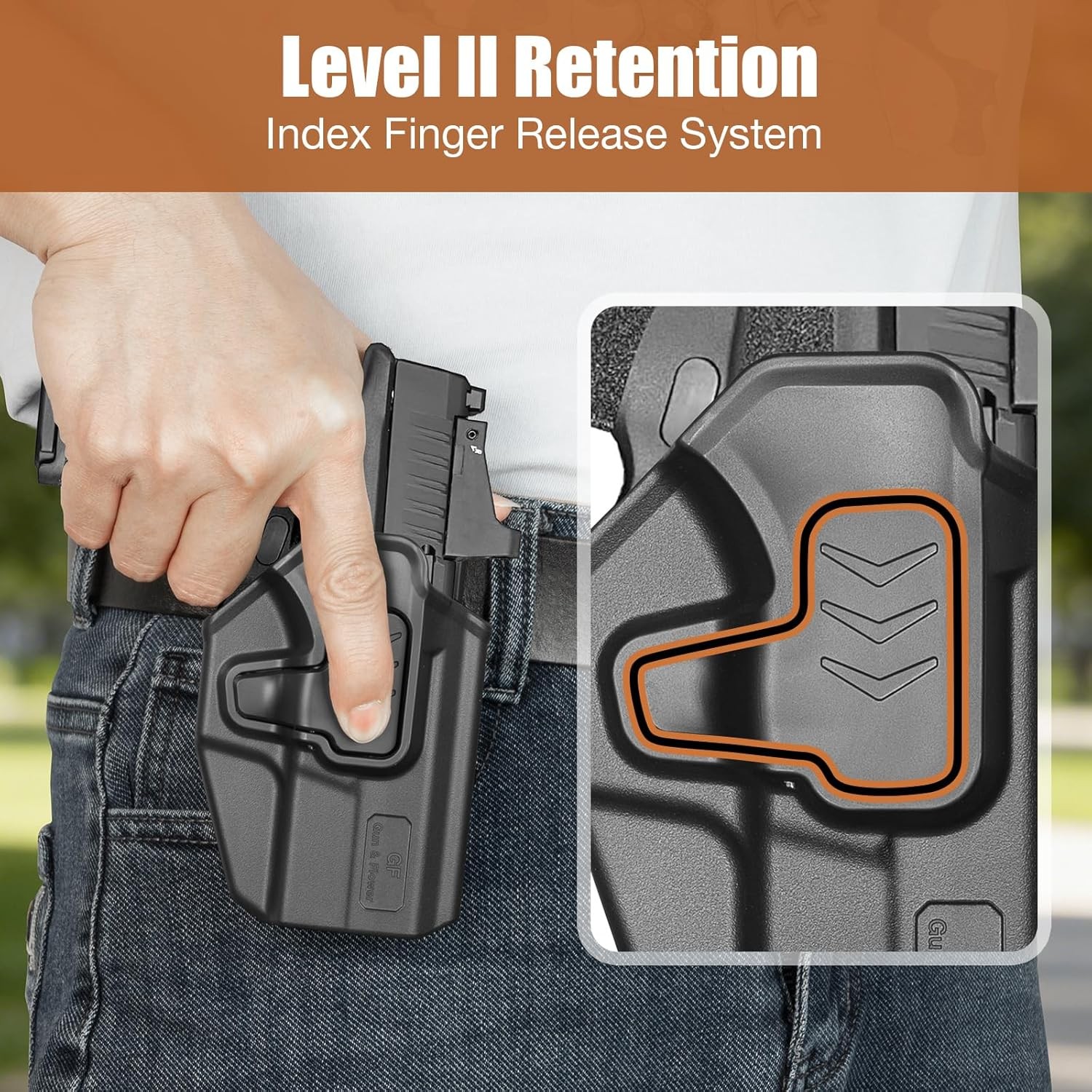 OWB Holster for Springfield Hellcat Pro,Hellcat/OSP,Hellcat RDP, Right Hand