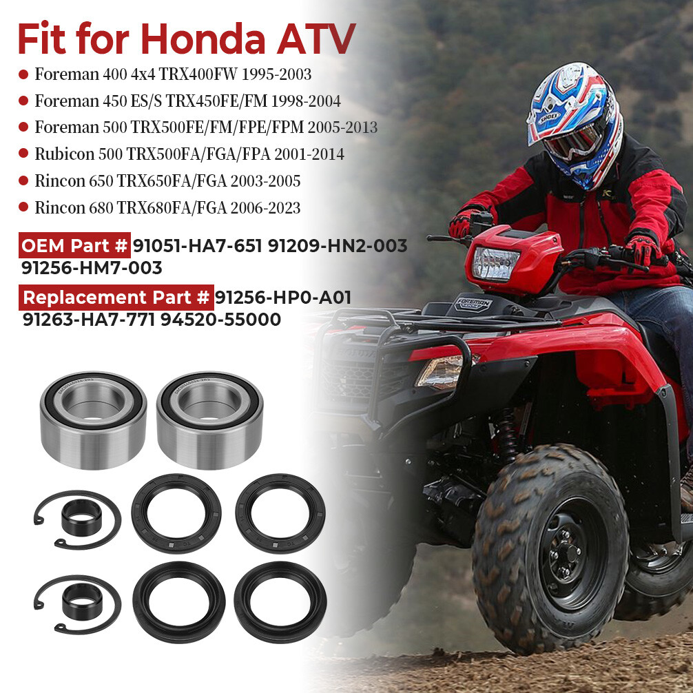 Front Wheel Bearings & Seals for 2005-2013 Honda Foreman 500 TRX500FE/FM/FPE/FPM