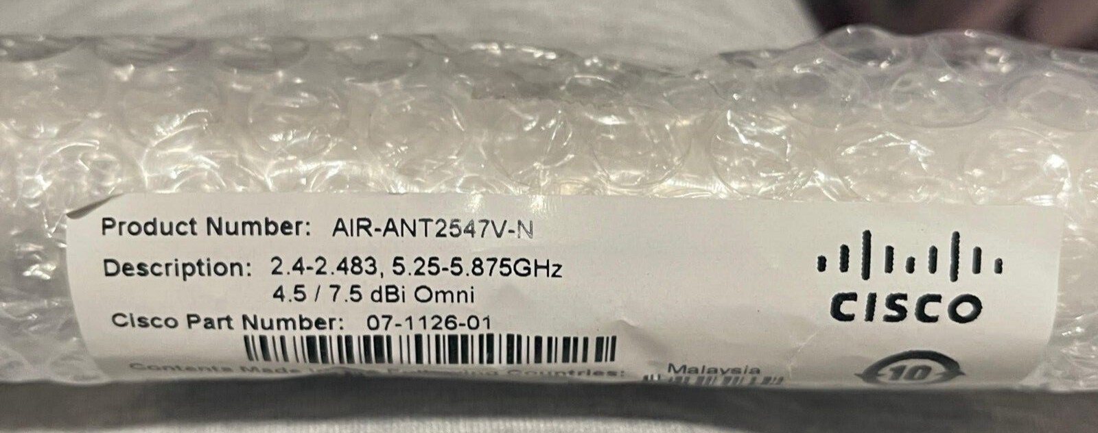 Cisco AIR-ANT2547V-N External Dual-Band Omnidirectional Antenna  07-1126-01(4H)