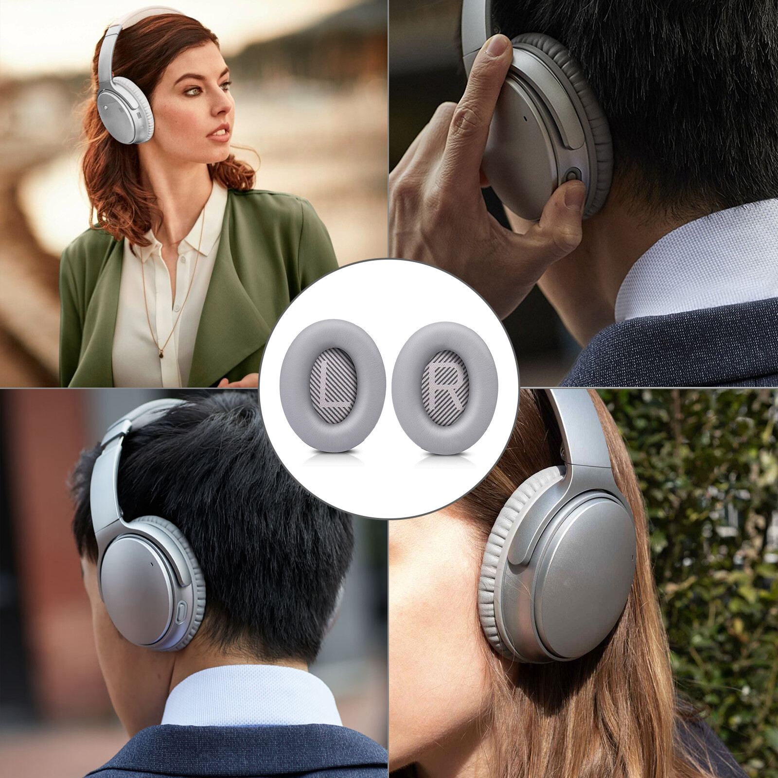 Replacement Ear Cushion Pads for Bose QuietComfort QC35 QC35II Headphone Earpad