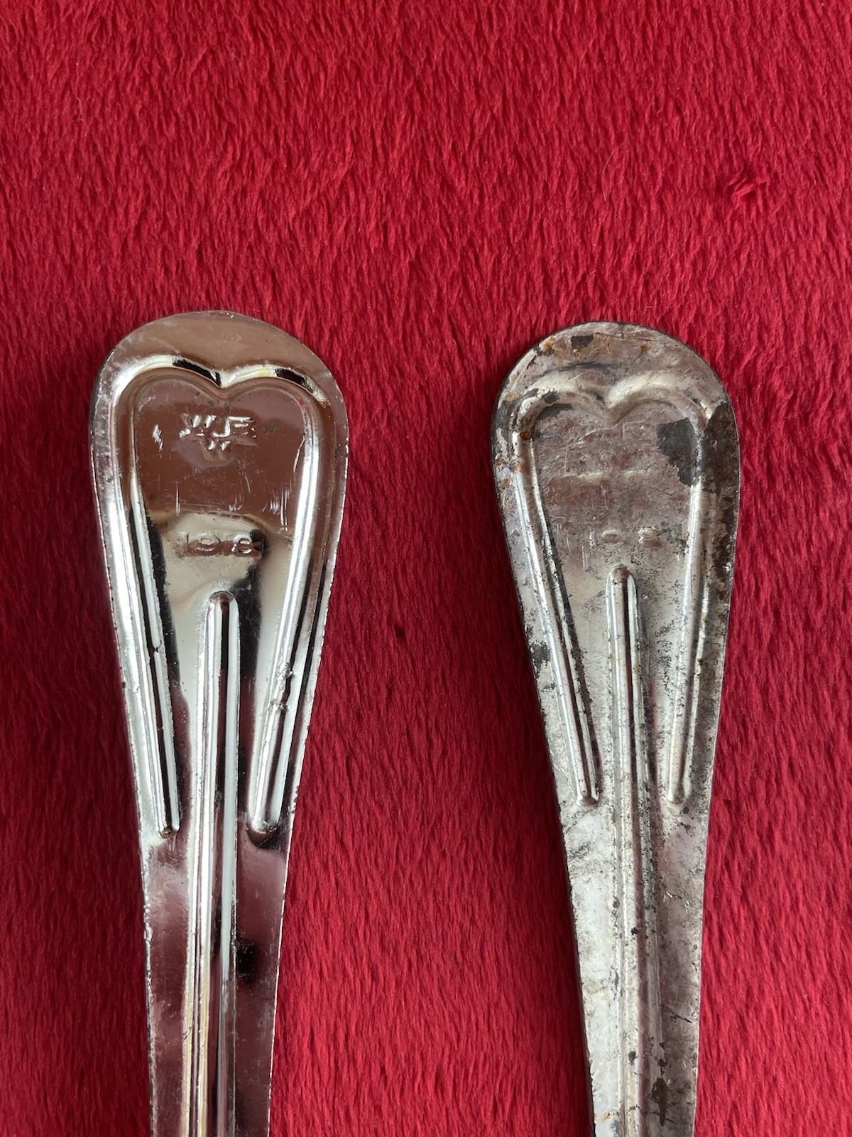 WW1 US Army Mess Kit Utensil Set Spoon Fork 1918 Pair WWI