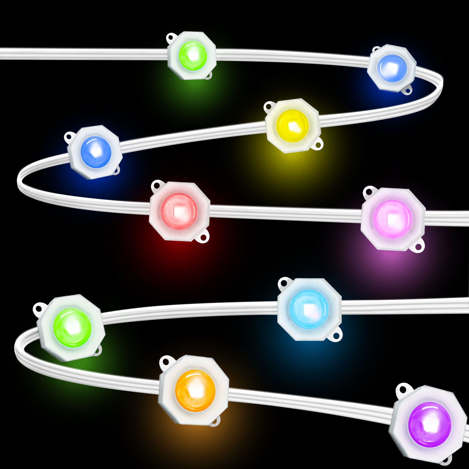 Permanent Outdoor Lights RGB+IC LED Smart Light App/Remote Control Holiday DIY