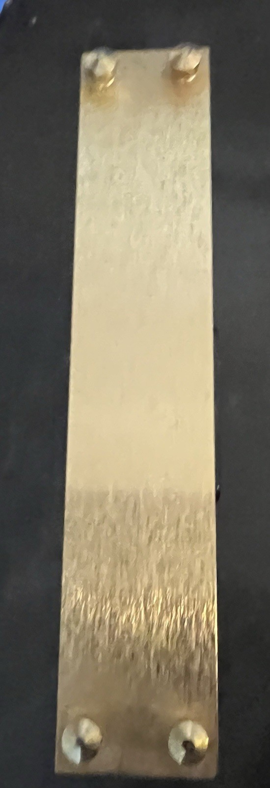 GOLD TONE TABLETOP SQUARE DESK CLOCK CLASSIC- WORKS QUARTZ