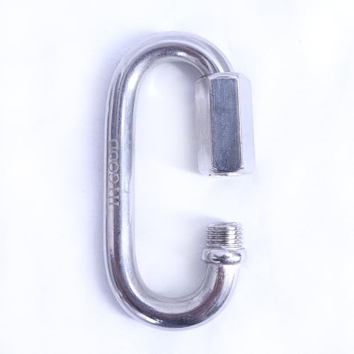 3.5 Inch 304 Stainless Steel Carabiner and Stainless Steel Chain Quick 3.5inch