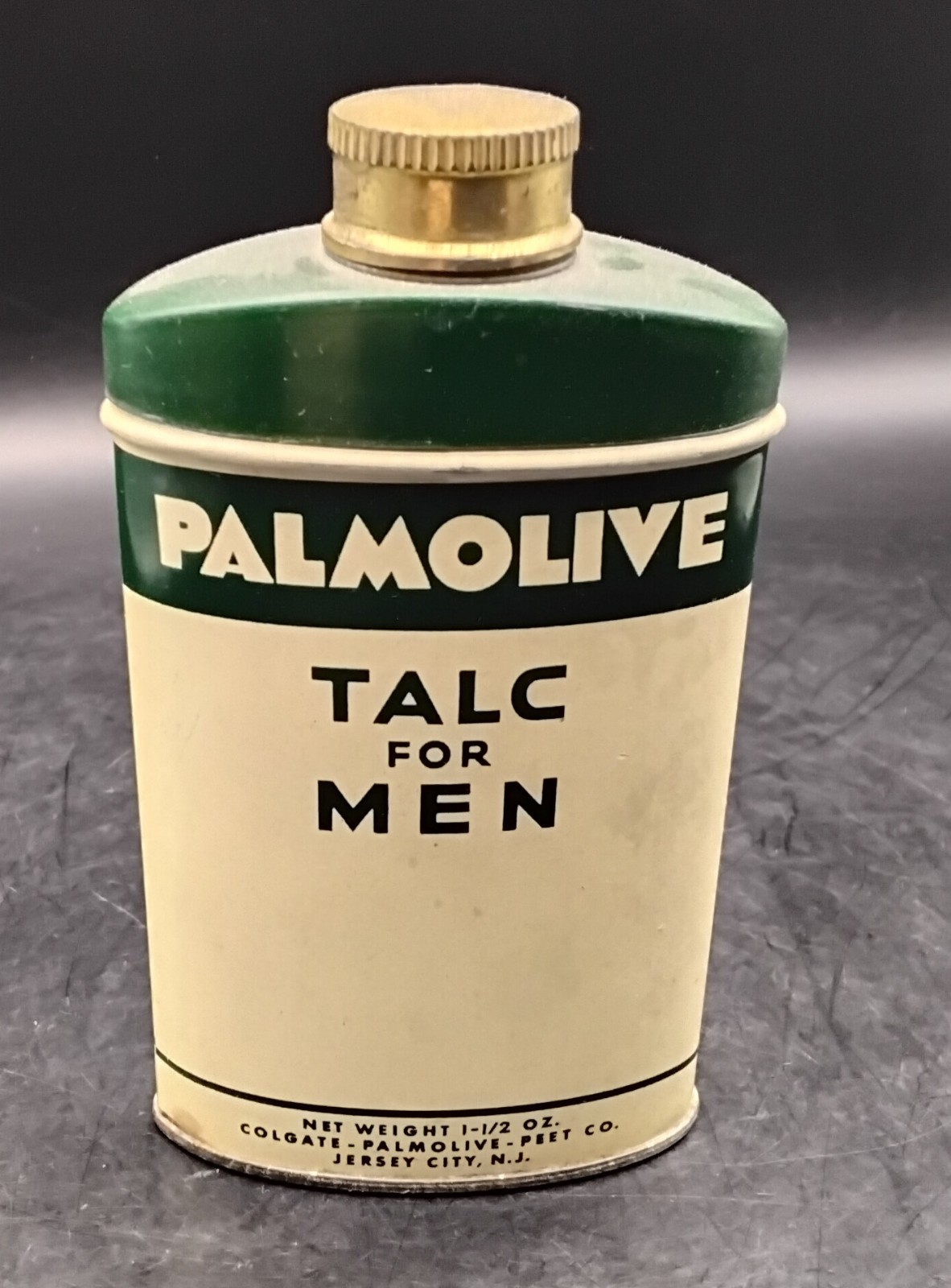 (BoxD) Vintage Palmolive Talc For men Tin Can