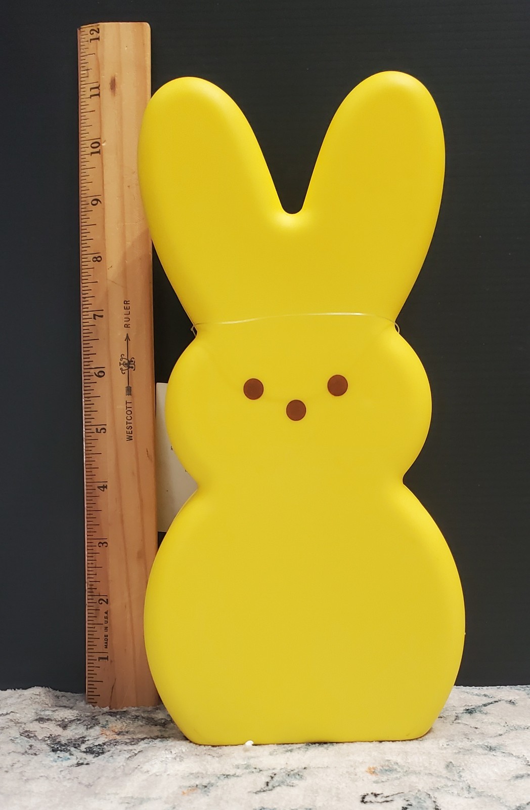Peeps PEEPS Easter Bunny Marshmallow 10" LED Blow Mold Candle Figure Valentine's