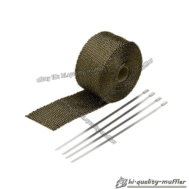 EXHAUST HEADER TURBO MANIFOLD PIPE LAVA HEAT SHIELD WRAP TAPE 16.5 FT * 2"