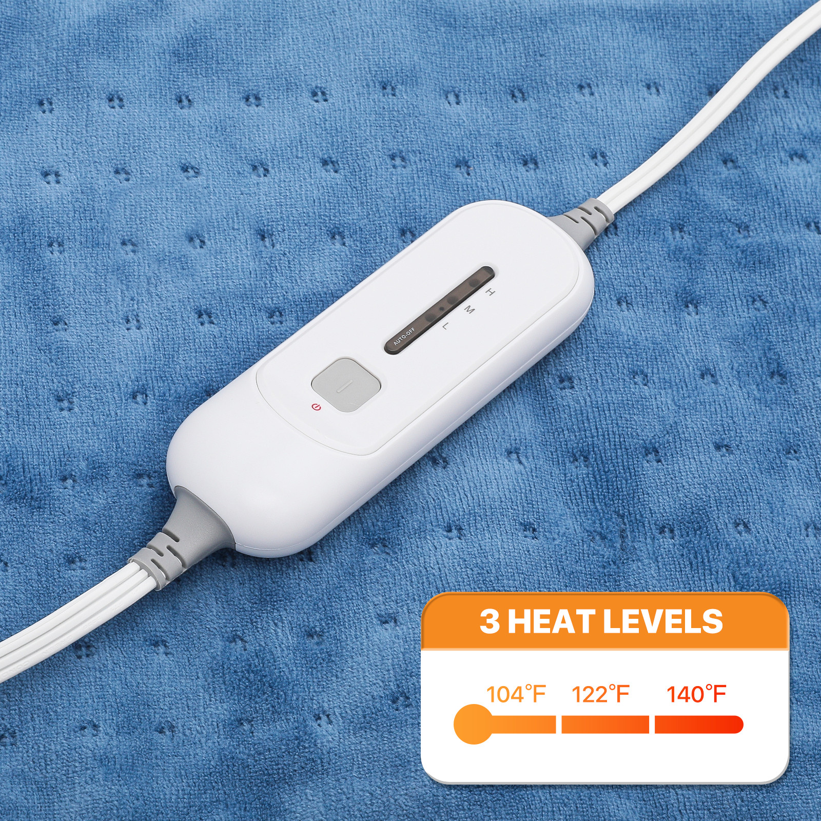 24"x12" Electric Heating Pad Auto-Off Muscle Cramp Back Pain Knee Relief Warmer