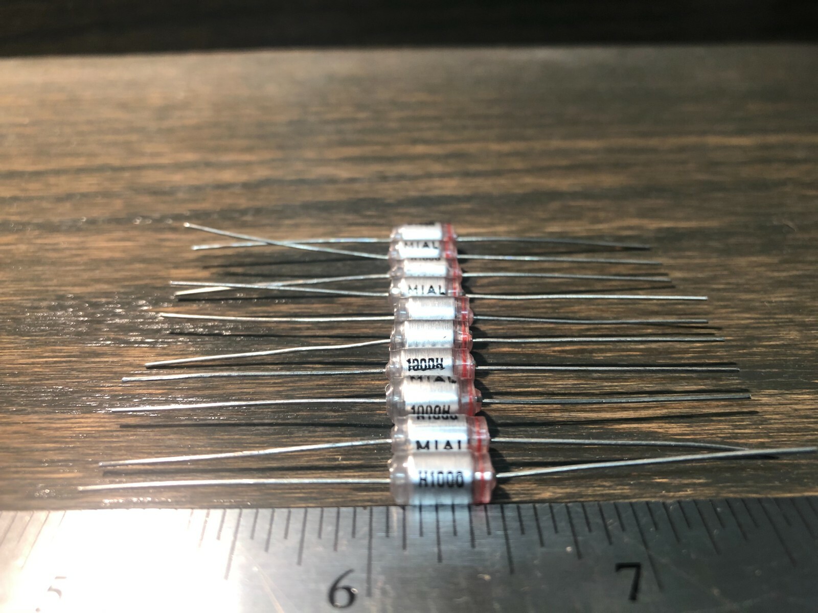 (Lot of 10) NOS Mial Polystyrene Capacitors 1000pf 160v Film/Foil type for Audio