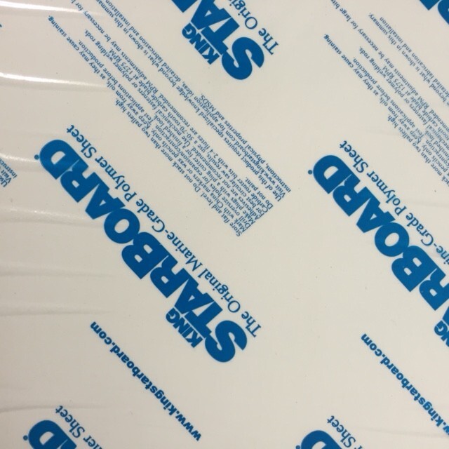 king starboard 1 inch thick White or black cut to your size max 3 sq. feet