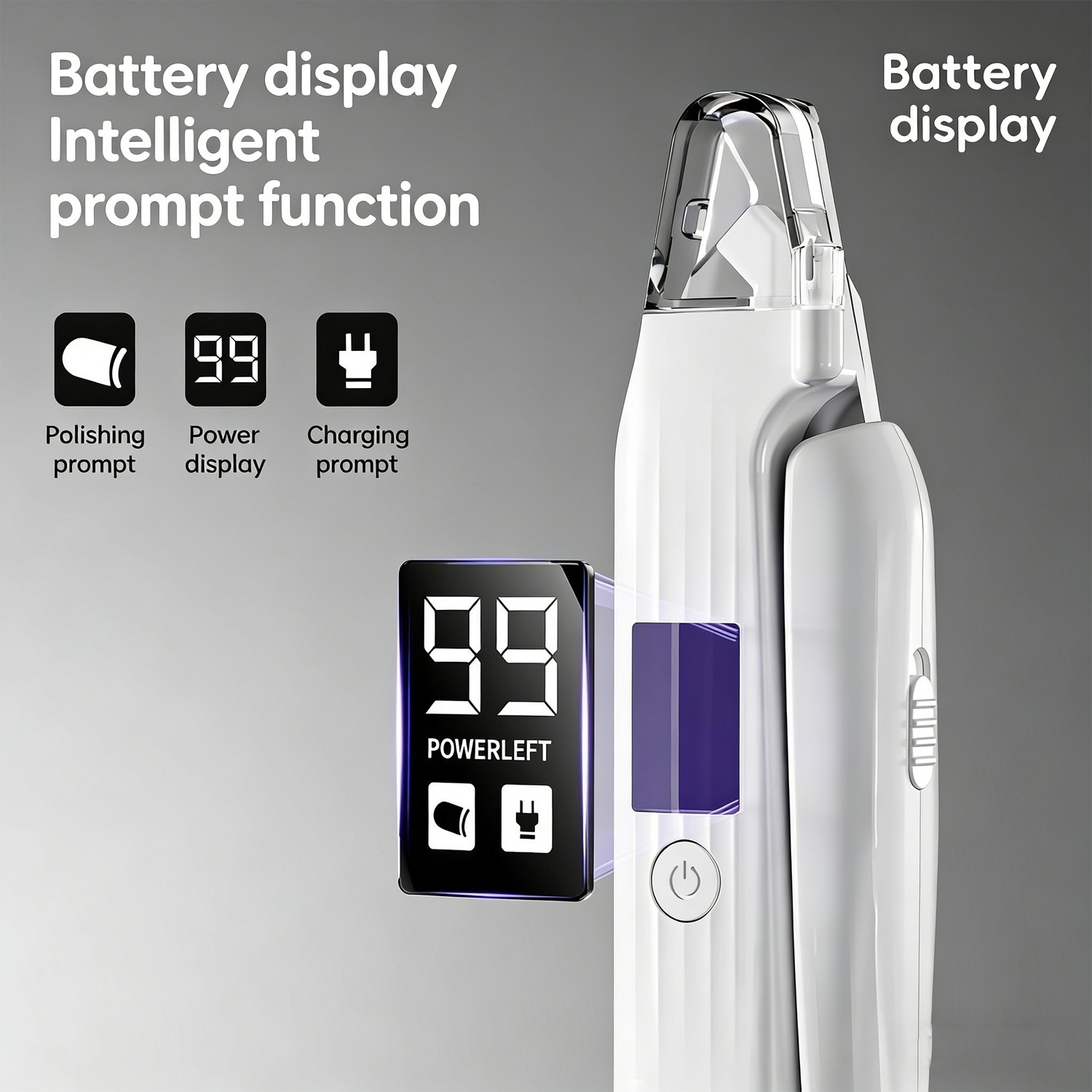 2-in-1 Dog Cat Nail Clippers Grinder with Light, USB Trimmers for L/M/S Pet Claw