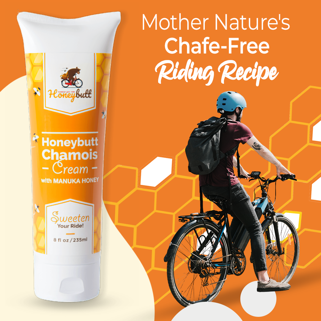 Honeybutt Chamois/Anti Chafing Cream w Manuka Honey Healing Protection 8oz Tube