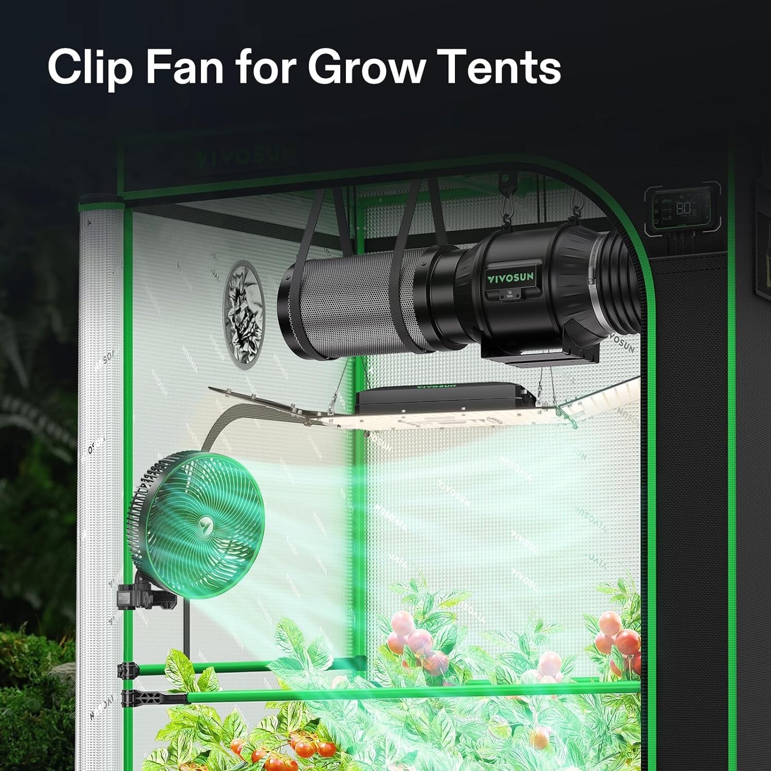 AeroWave E9 Clip-on Fan Air Circulator with Auto Oscillation