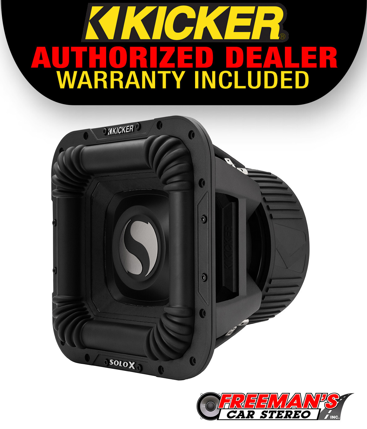 Kicker 49L7X122 - SoloX L7X 12-Inch (30cm), Ferrite Competition Subwoofer, 2 Ohm