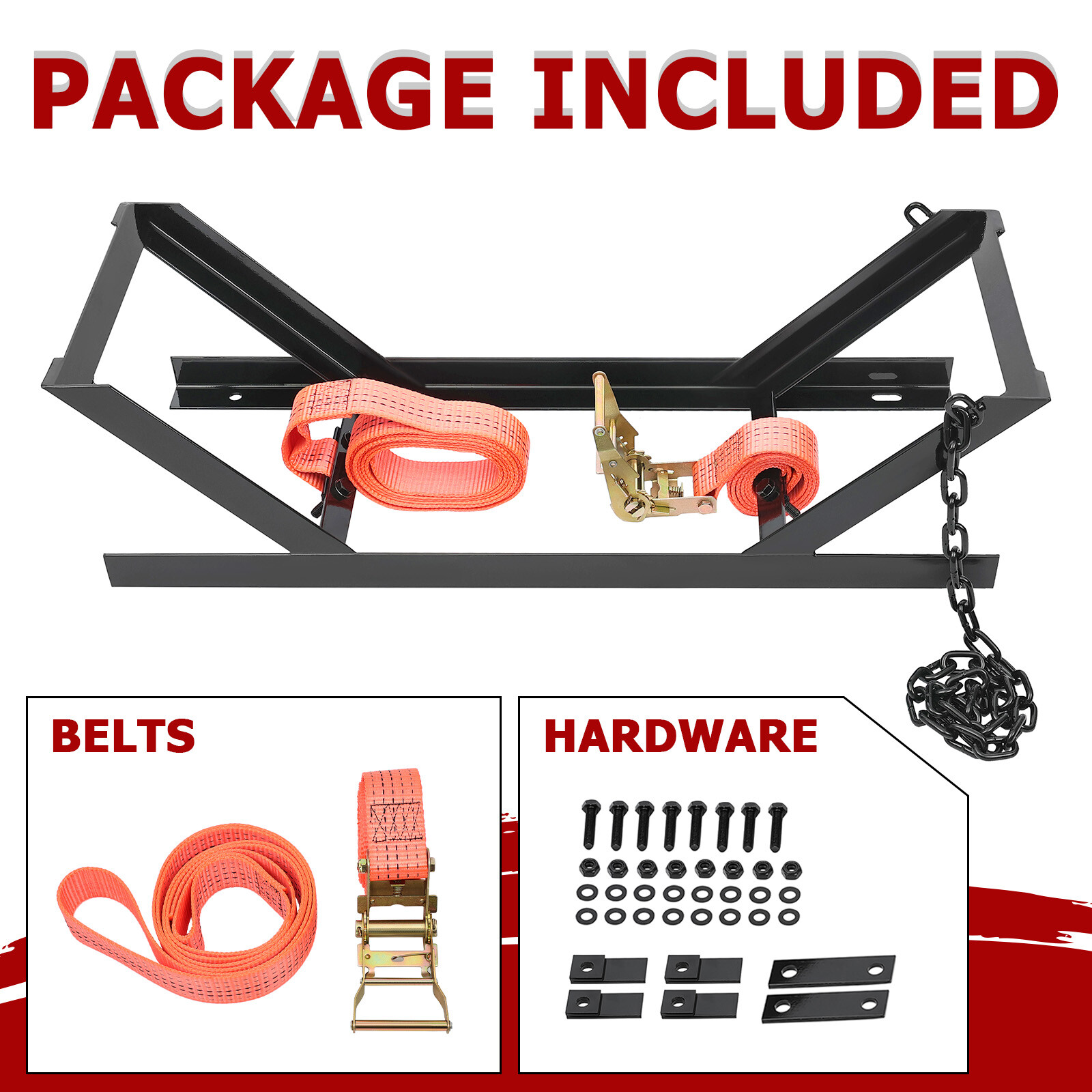 Upgate Adjustable Semi Truck Tire Rack Spare Tire Carrier Tire Mount Tire Holder