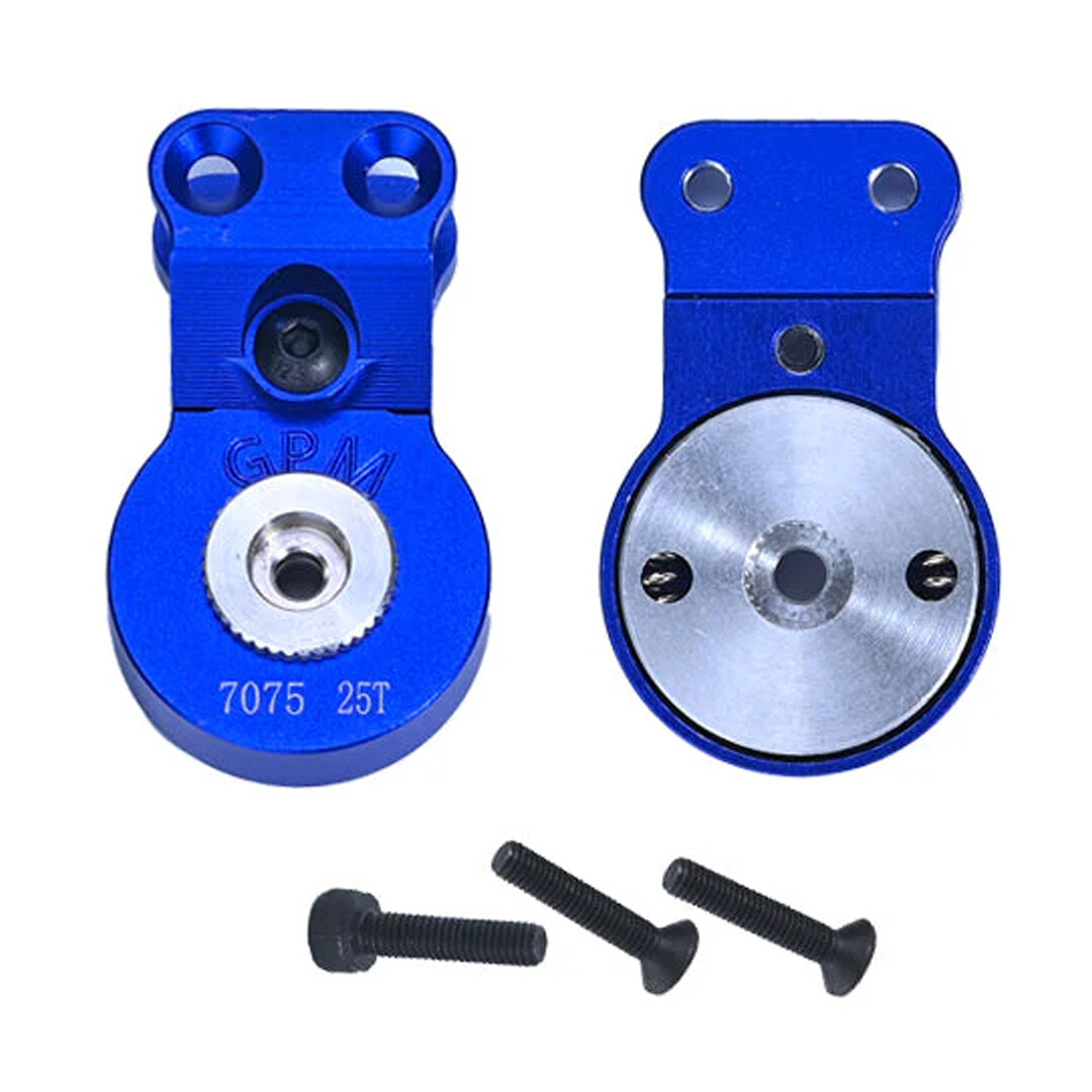 GPM Alum 7075 Servo Saver Steering 25T Green w/ Built-In Spring for Arrma Gorgon