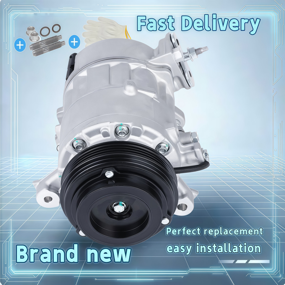 New A/C AC Compressor For 2014-2018 Chevy Silverado 1500 (4.3L / 5.3L / 6.2L)