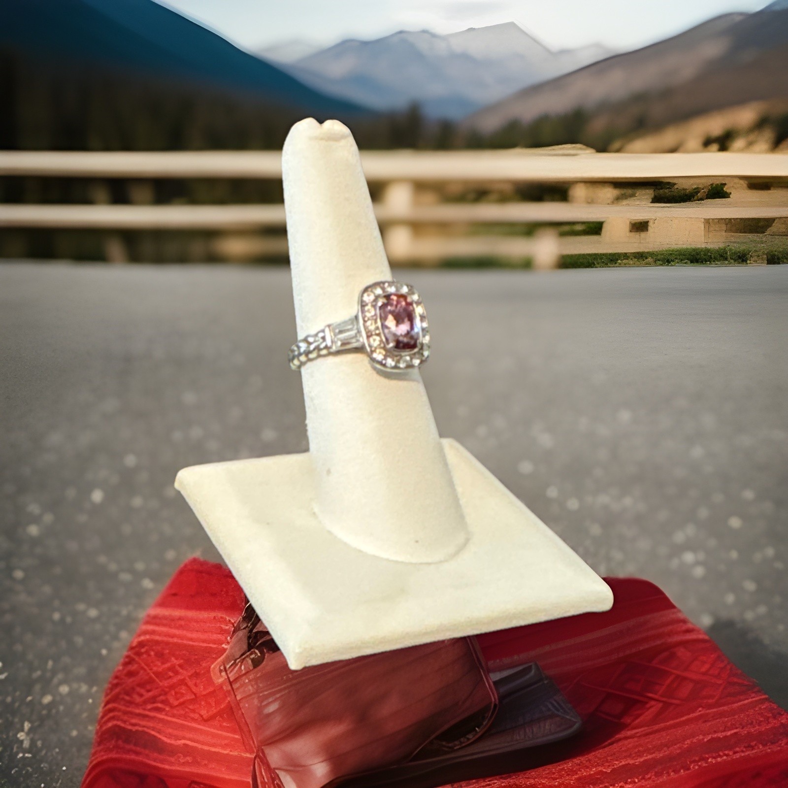 Brighton REINA Ring Pink Size 9 NWT List $78 Rare Find!