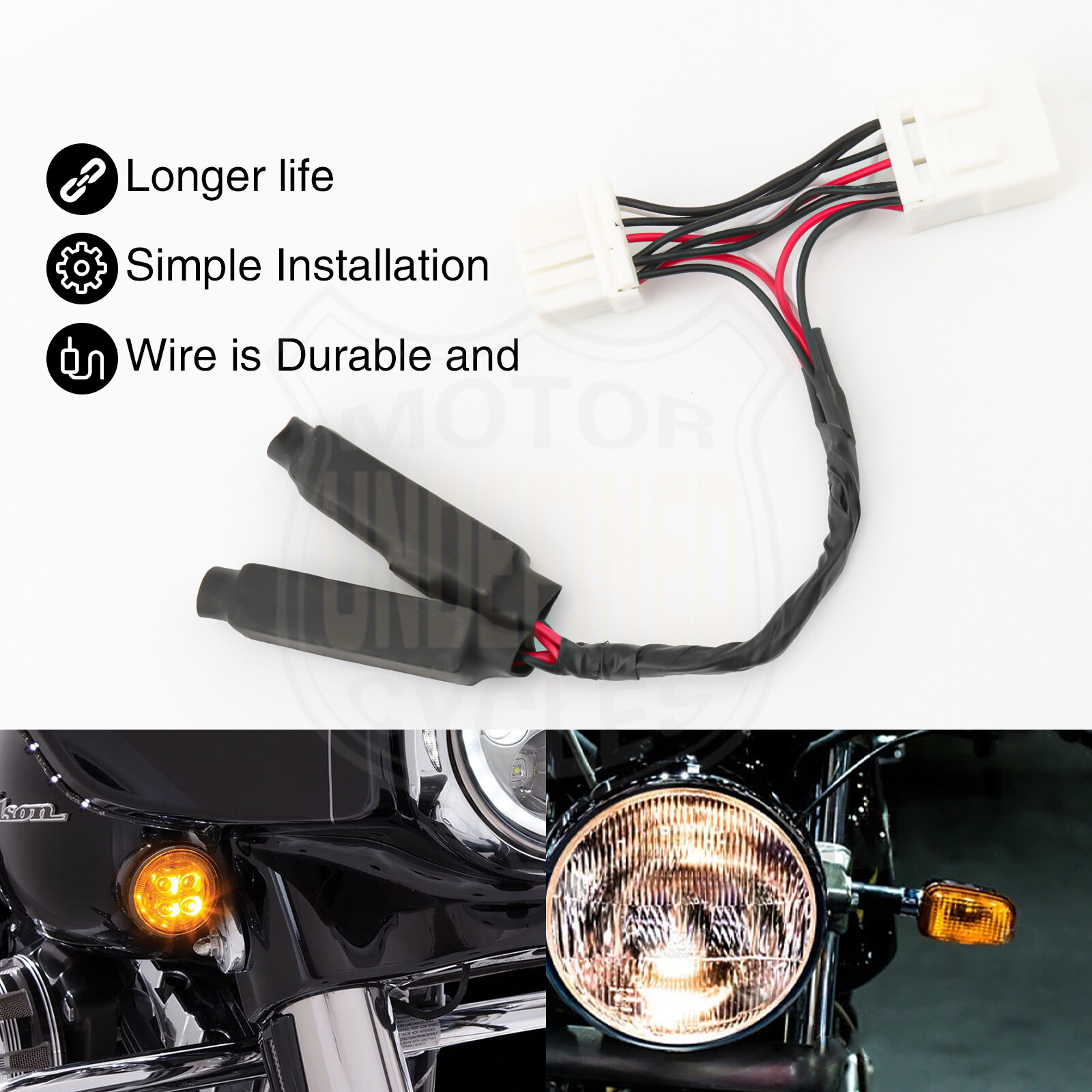 LED Equalizer Load Blinker Turn Signal Light Resistor Plug in Flasher For Harley