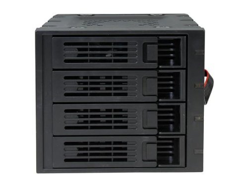 Rosewill 3 x 5.25-Inch to 4 x 3.5-Inch Hot-swap SATAIII/SAS Hard Disk Cage-Black